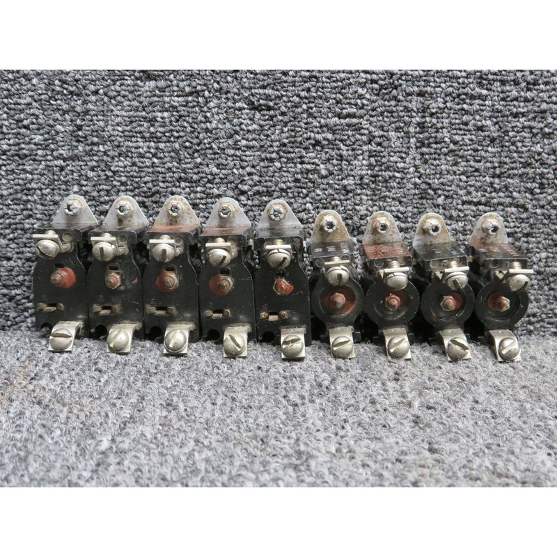 43A8304-5A, 43A8304-10A Klixon Circuit Breaker Set of 9 (Amps: 5, 10, 20)