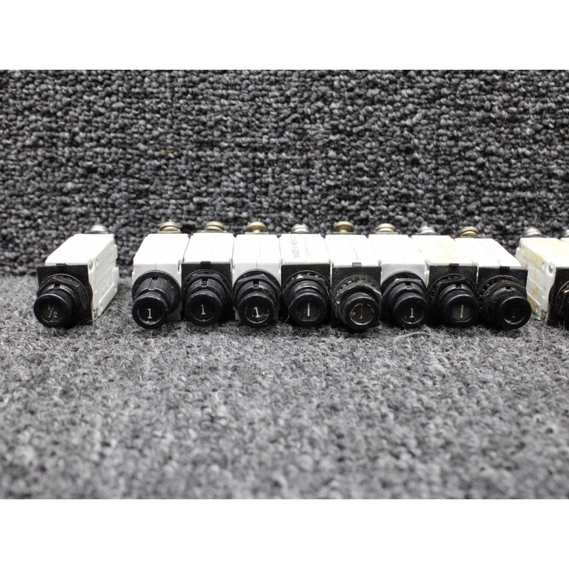 Klixon Push Breaker Set of 22 (Amps: .5, 1, 2, 3, 5, 15)