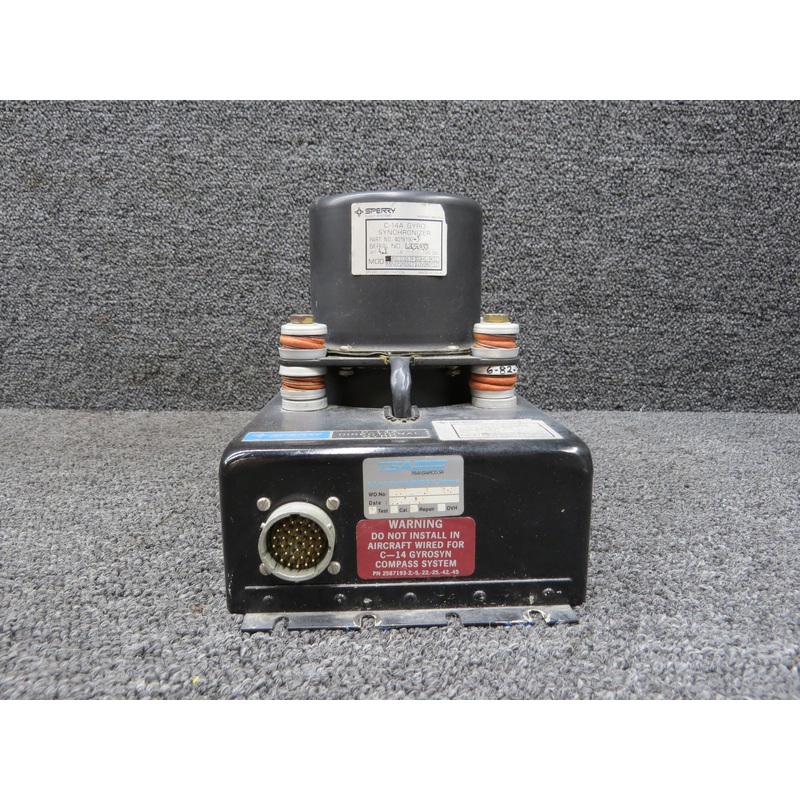 2587193-43, 4019190-3 Sperry C-14A Gyro Compass w Synchronizer & Mods (V: 115)