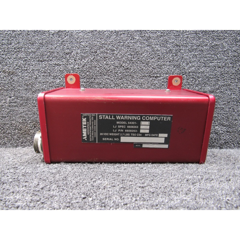 6608263-18 Ametek 54301-3L Stall Warning Computer, Green Repairable Tag (Core)