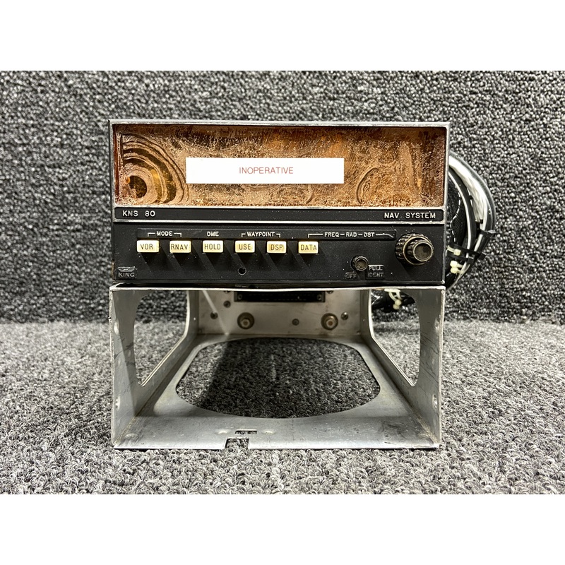 066-4008-00 King KNS-80 VOR, LOC, DME, RNAV, GS Radio w Tray (14-28V, Core)