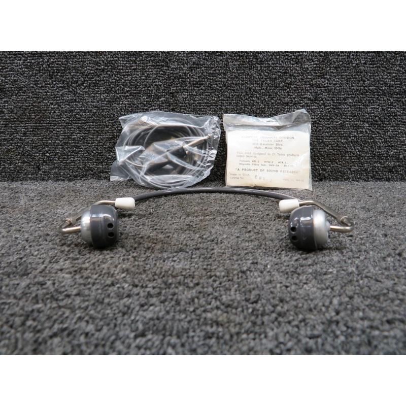 2586644 Telex Twinset Aviation Headphones (New Old Stock)