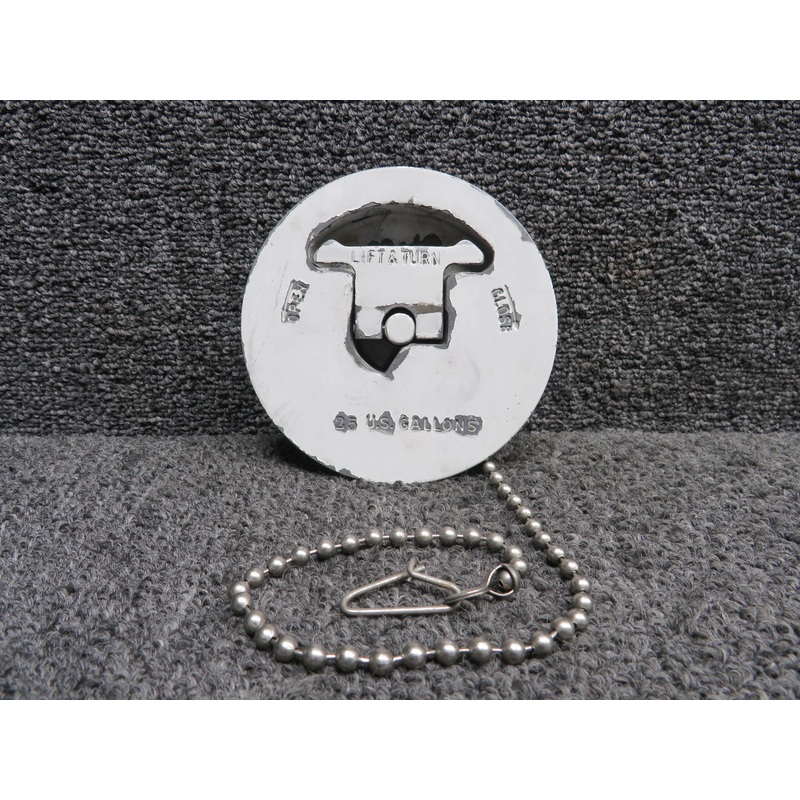 531-046 (Use: 36-380095-1) Shaw Aero Fuel Cap Assembly (White) (Chipped Paint)