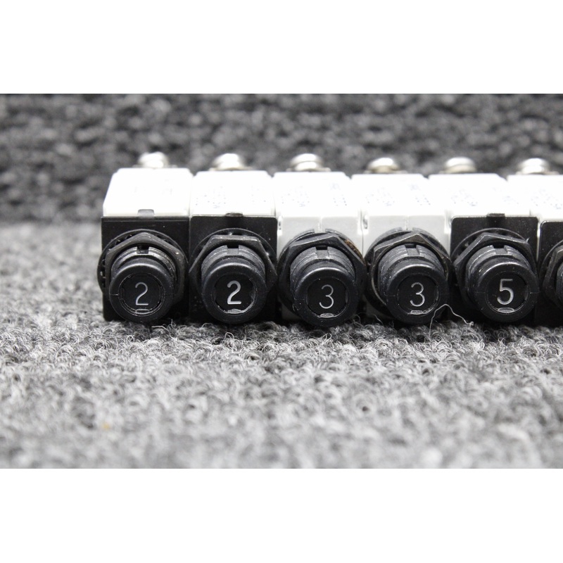 7277-2-2, 7274-2-2, 7274-2-3, 7274-2-5, 7277-5-5 Klixon Push Breaker Set of 12