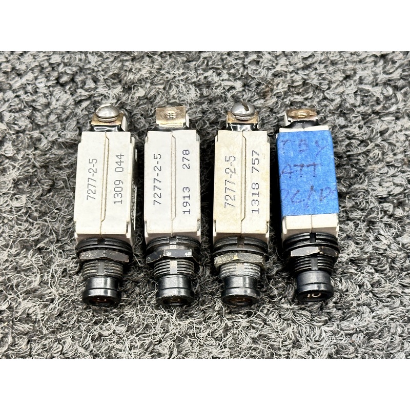 7277-2-10, 7277-2-5 Klixon Circuit Breakers Set (Amps Vary)