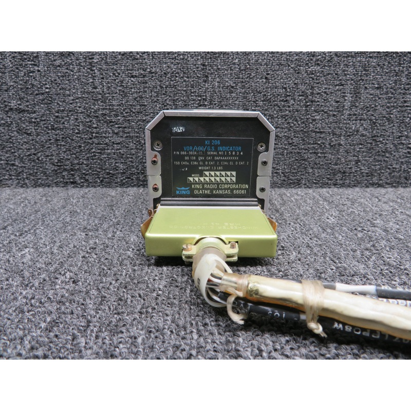 066-3034-05 King KI-206 VOR Localizer Glideslope Indicator (Some Wear)