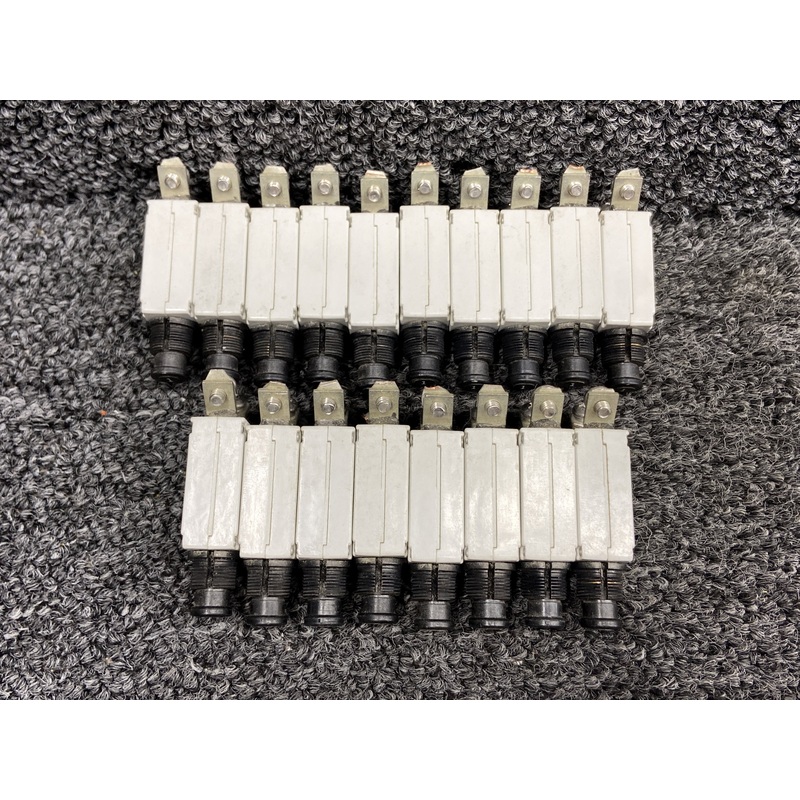 7274-11-1 Klixon Push to Reset Circuit Breaker Set of 18 (1 Amp)
