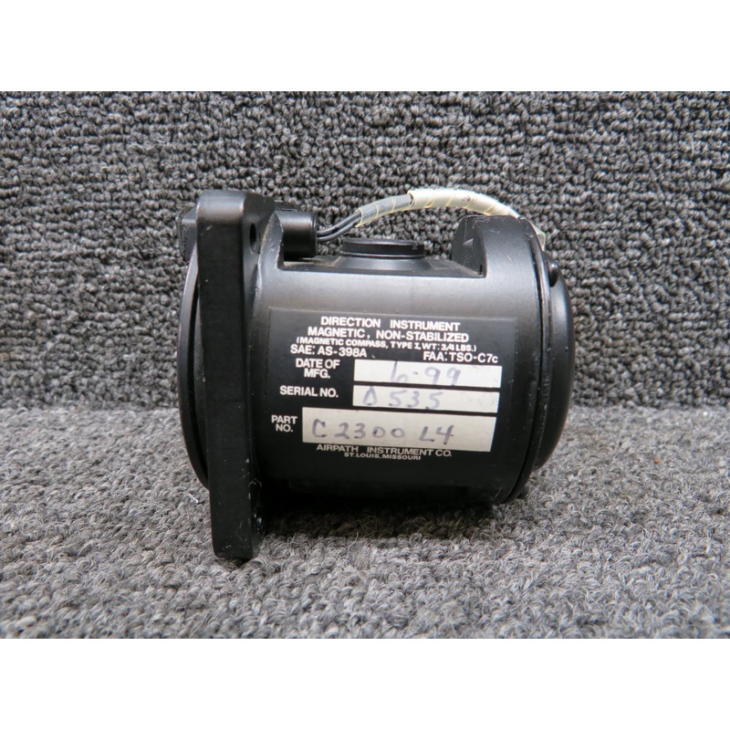 C2300L4 Airpath Magnetic Compass Indicator (No Fluid) (Cracked Glass)