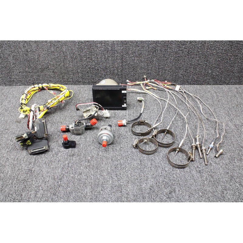 EGT-701-6C-T-F-L JPI EDM-830 Engine Monitor with Harness, Probes and Transducer