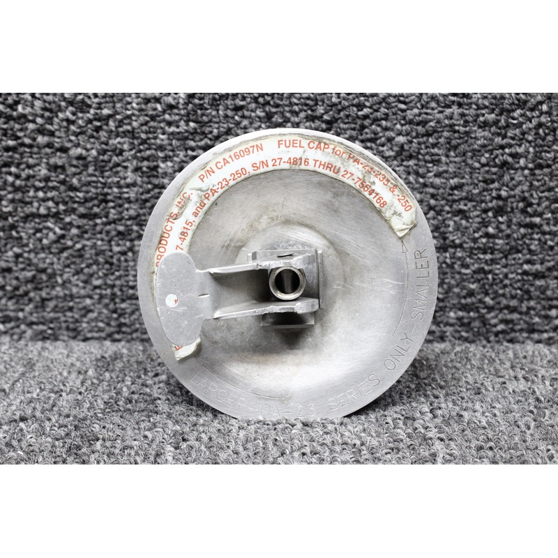 CA16097N (Alt: 16097-000) Piper PA23-250 PMA Fuel Cap Assembly