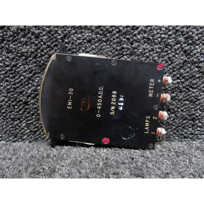 EMI-30 Gulfstream G-II Ammeter Indicator (Amps DC: 0-450)