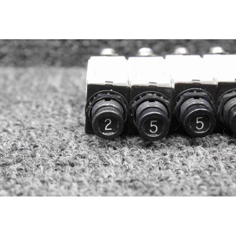 7277-2-2, 7277-2-5, 7277-2-10 Klixon Push Circuit Breaker Set of 11