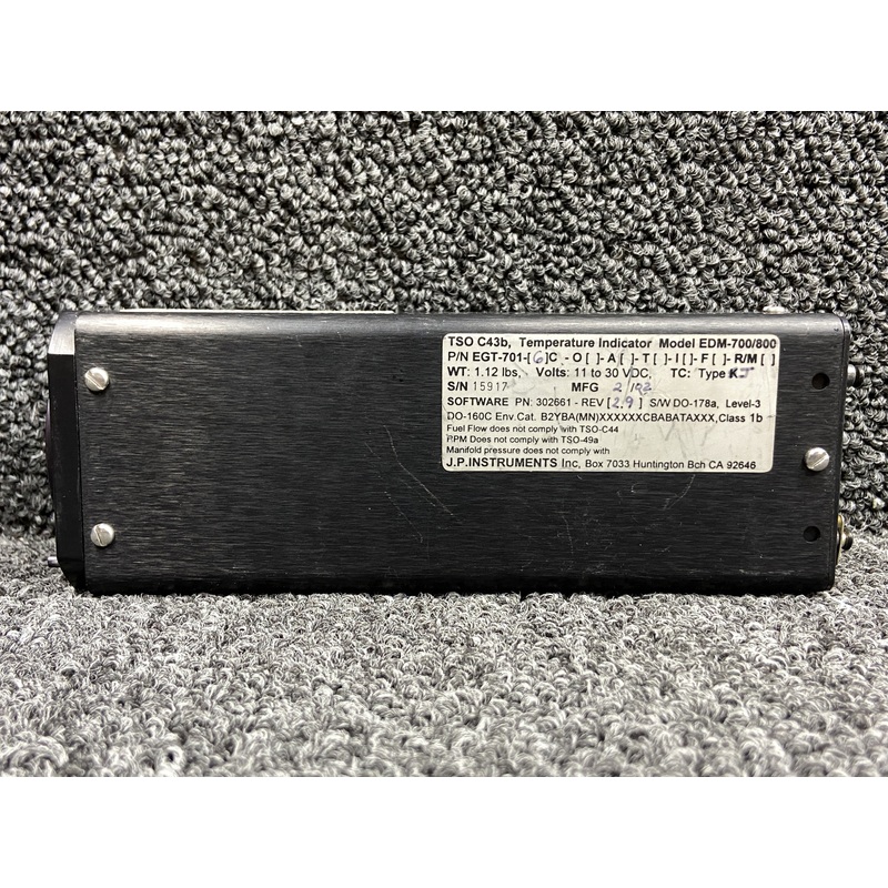 EGT-701-6C JP Inst EDM-700 Digital Engine Monitor Indicator (No Probes, 11-30V)