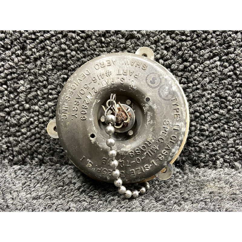 416-50 Shaw Aero Type II Fuel Cap Assembly w Chain (3)