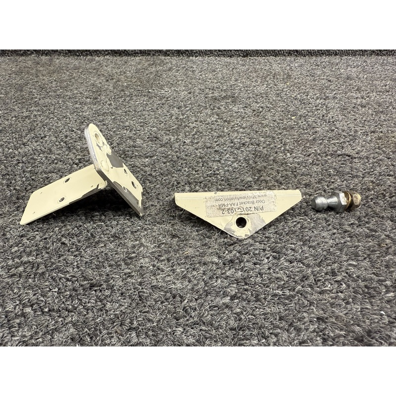 201C103-2, B40C102-1A Mnt View Aviation Cabin Door Steward Bracket Set w STC