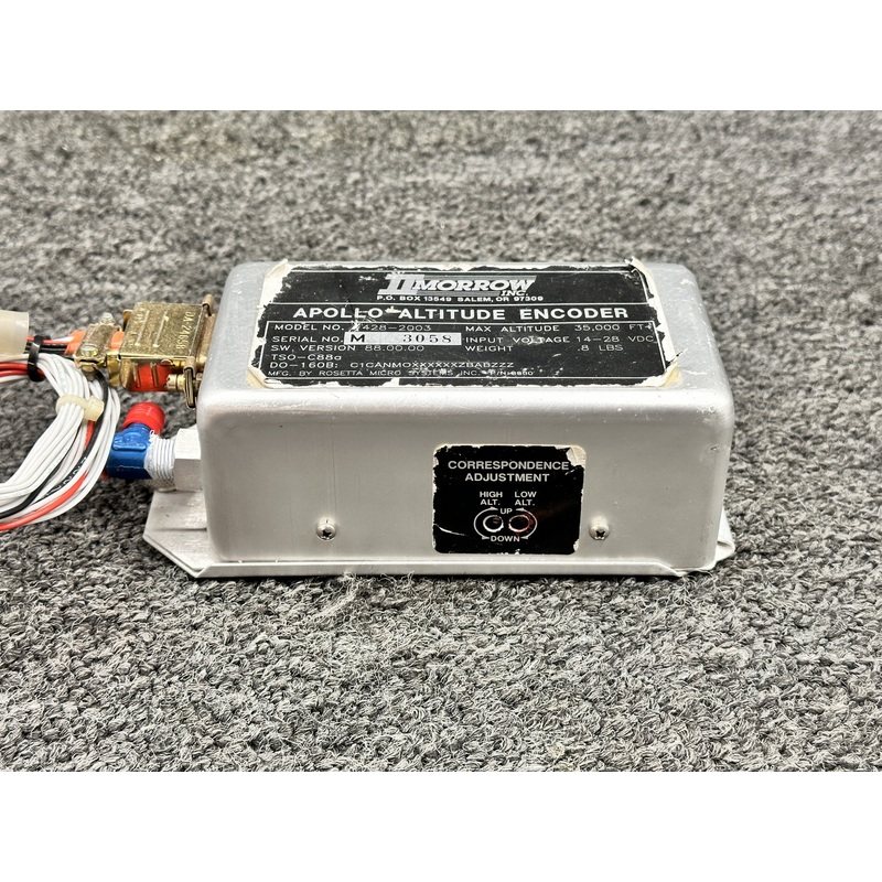 428-2003 Apollo II Morrow Altitude Encoder with Plug (14-28V)