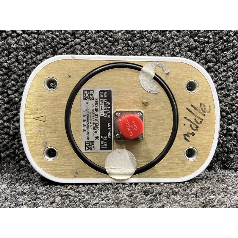S67-1575-135 Sensor Systems Active GPS Antenna with Velcro