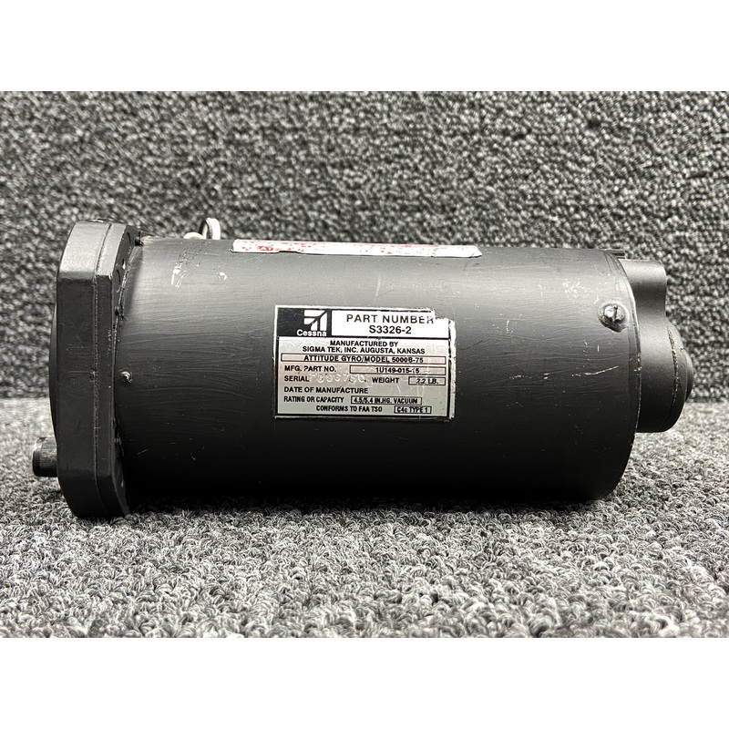1U149-015-15 (Alt: S3326-2) Sigma-Tek 5000B-75 Attitude Gyro Indicator