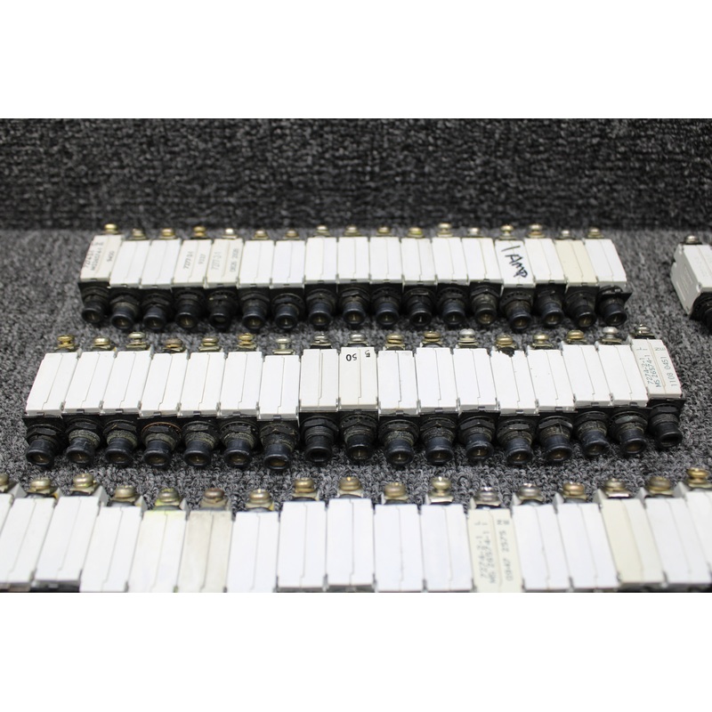 Klixon Push Circuit Breaker Set of 190 (Various Amps: 1-20)