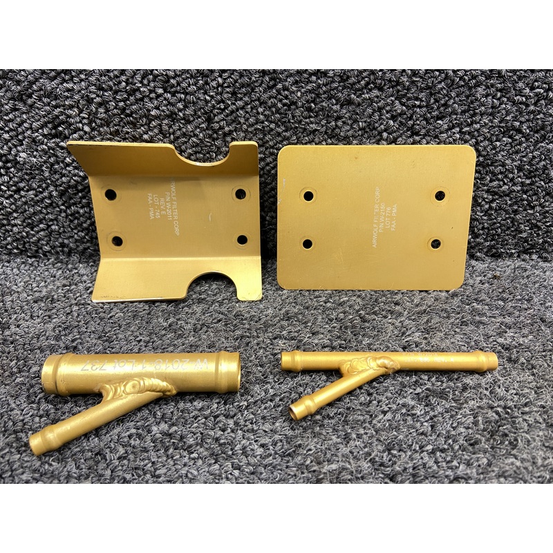 W-2150, W-2011 Airwolf Oil Filter Mounting Brackets w Tubes & STC (SA02268CH)