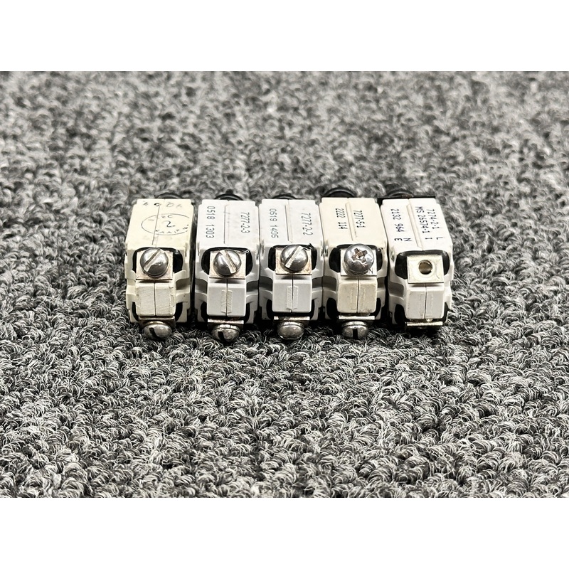 7277-5-1, 7277-2-2, 7277-2-5 Klixon Circuit Breakers (Set of 5)
