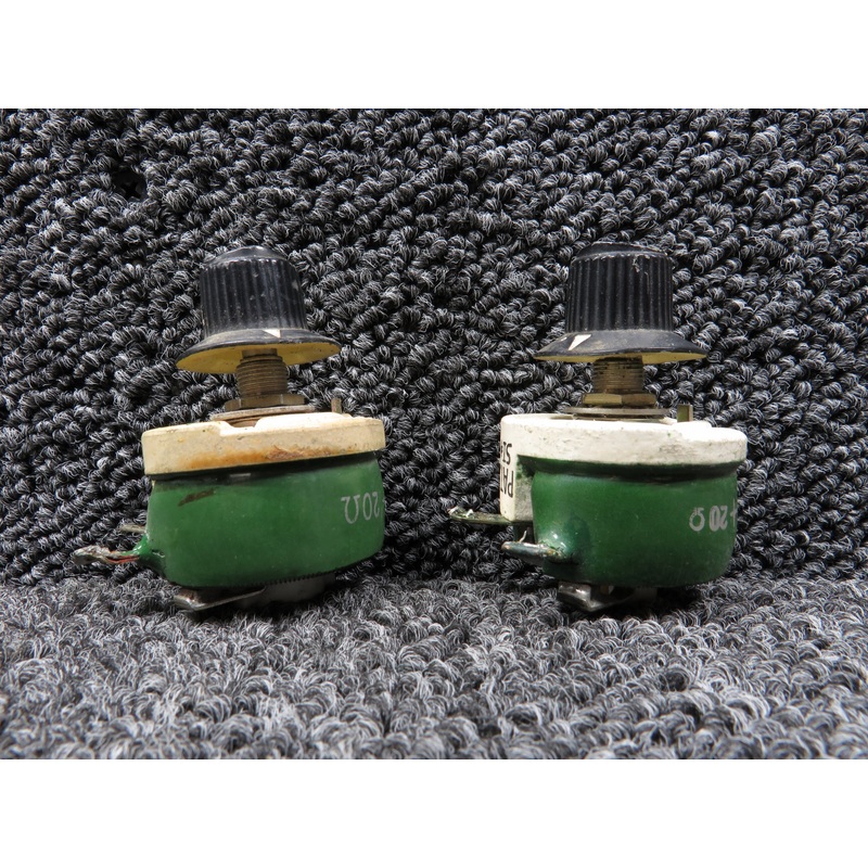FBK25W1J80X20 Japan Resistor Mfg Rheostat Set of 2 (Ohms: 100)