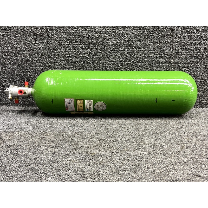 4110-121-2, 4110-140-3 Aerox Fiberglass Oxygen Bottle Assy w Regulator