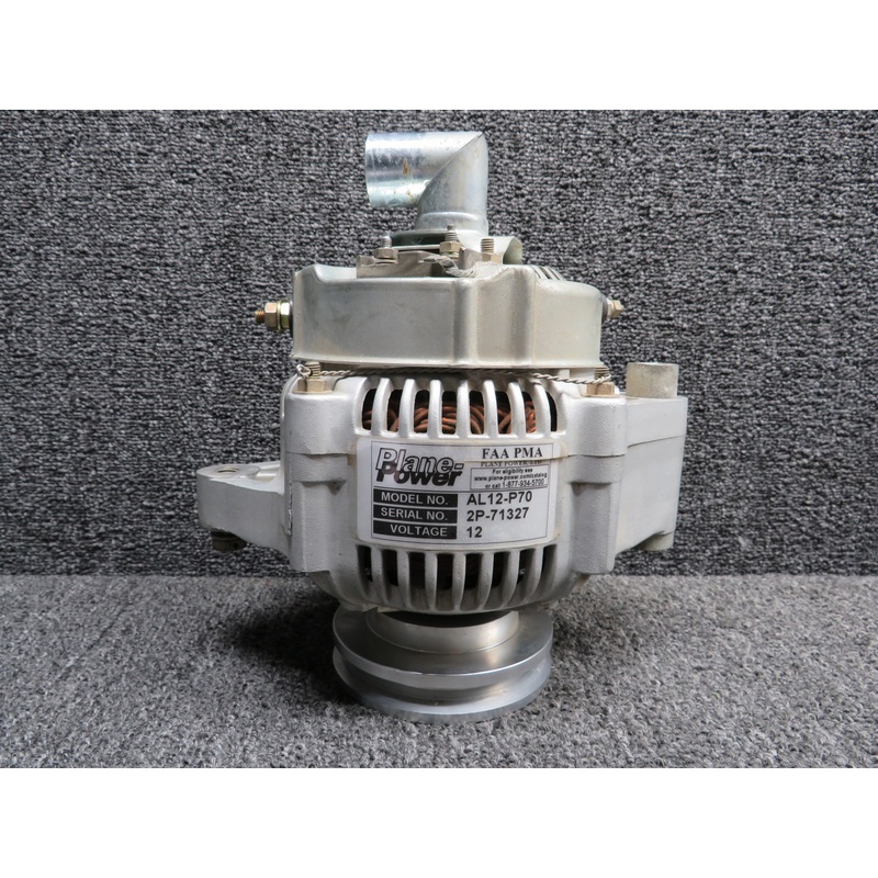 AL12-P70 Plane Power Alternator Assembly with Bracket, Support, Link (Volts: 12)