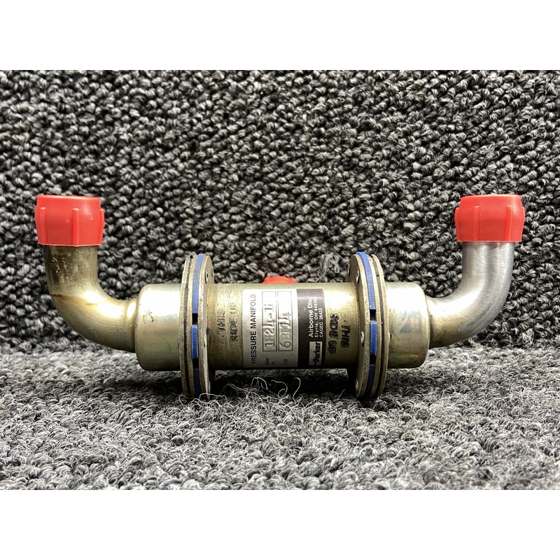 1H24-18 (Alt: 474-142) Parker Airborne Pressure Manifold Assembly