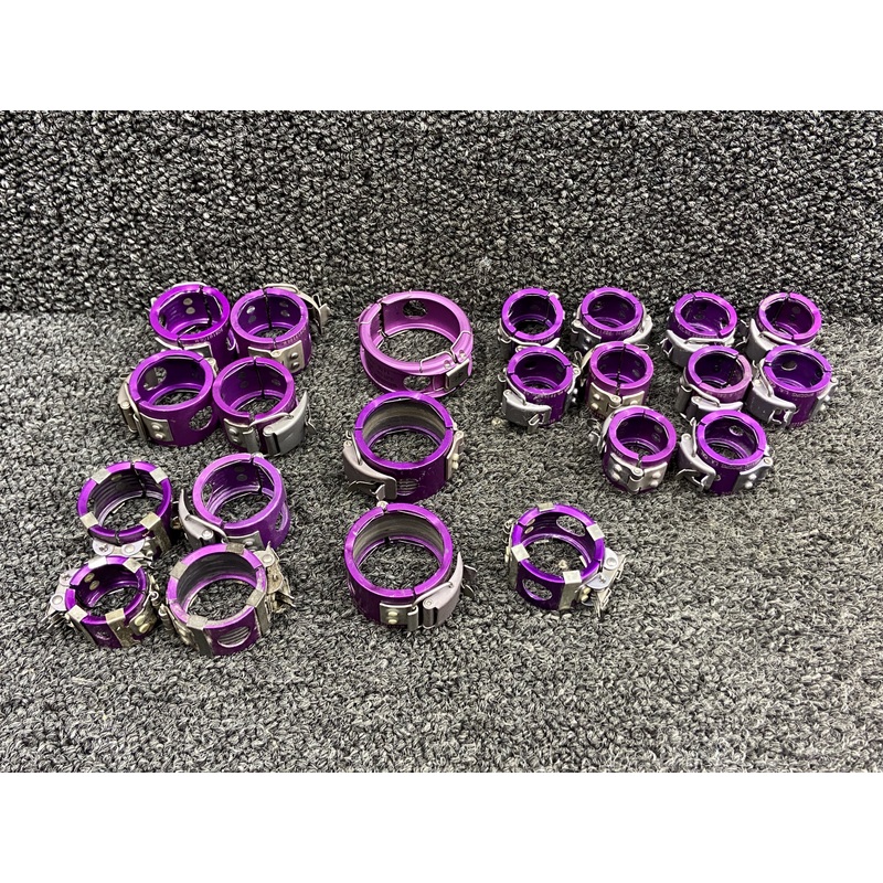 W901 Series Wiggins Fuel Tube Clamp Set (Minus Internal Sleeves)