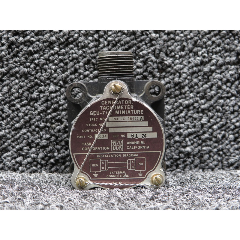 AG34 (Alt: MIL-G-26611A) Task Corporation GEU-7-A Miniature Tachometer Generator