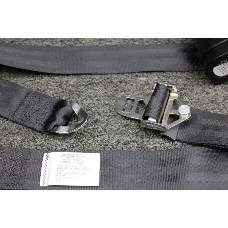 3051-3-141-2396 Amsafe 35FB9 Reel Shoulder Harness and Lap Seatbelt Assembly