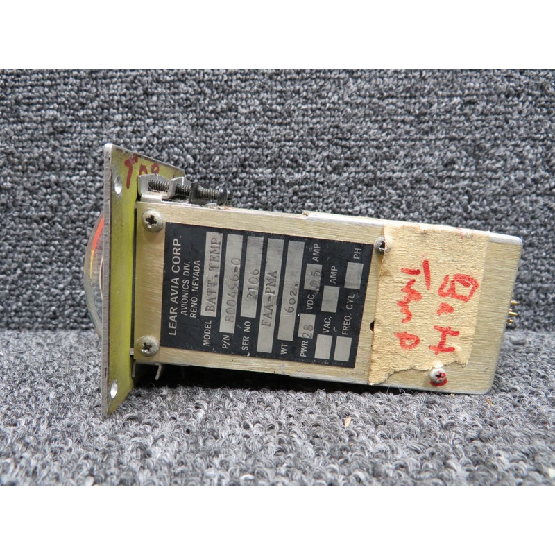 800496-0 Lear Avia Battery Temperature Indicator (Volts: 28) (Grey Face)