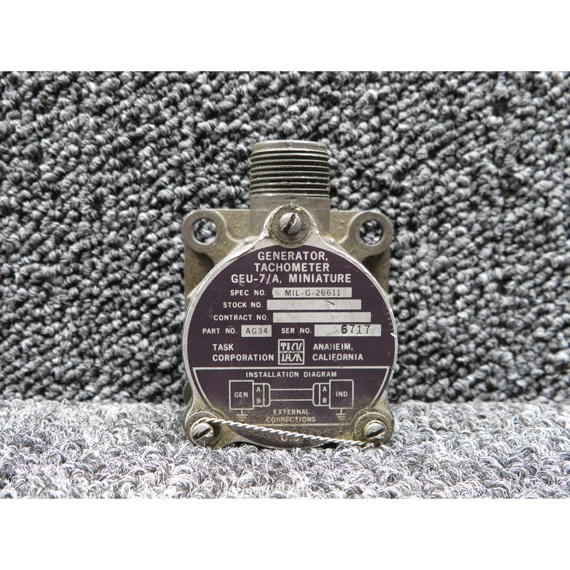 AG34 (Alt: MIL-G-26611) Task Corporation GEU-7-A Miniature Tachometer Generator
