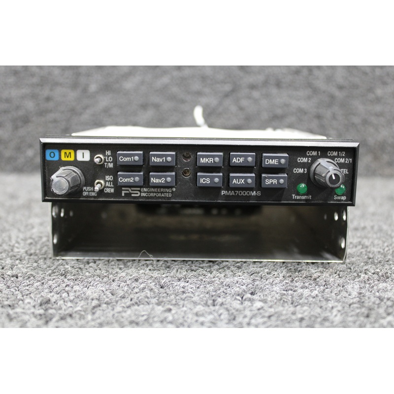 PMA70001-3 (Alt: PMA7000M-S) PS Engineering Audio Selector Panel with Tray