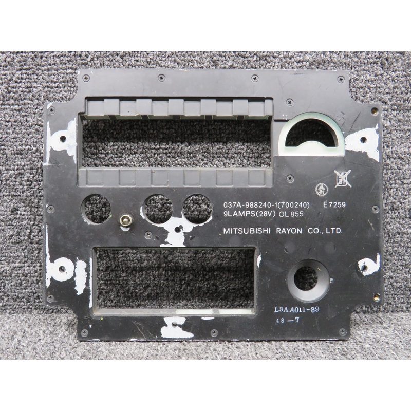 037A-988240-1 Mitsubishi Rayon Co. Anti-Ice Control Subpanel Assembly