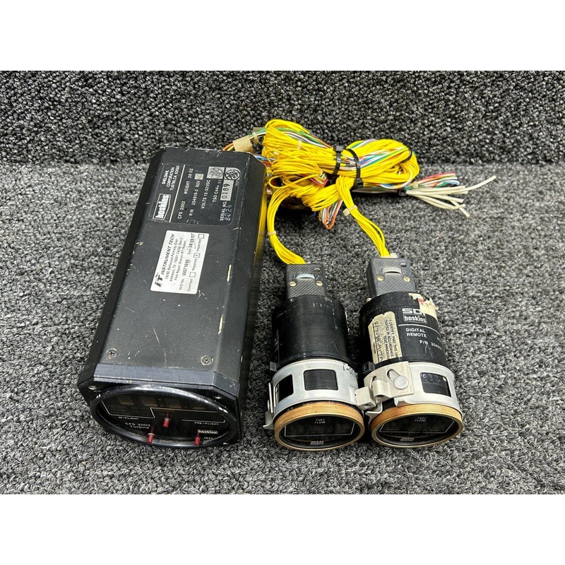 204919-2, 204921 Hoskins Fuel Totalizer Indicator with Dual Fuel Flow Gauge Set