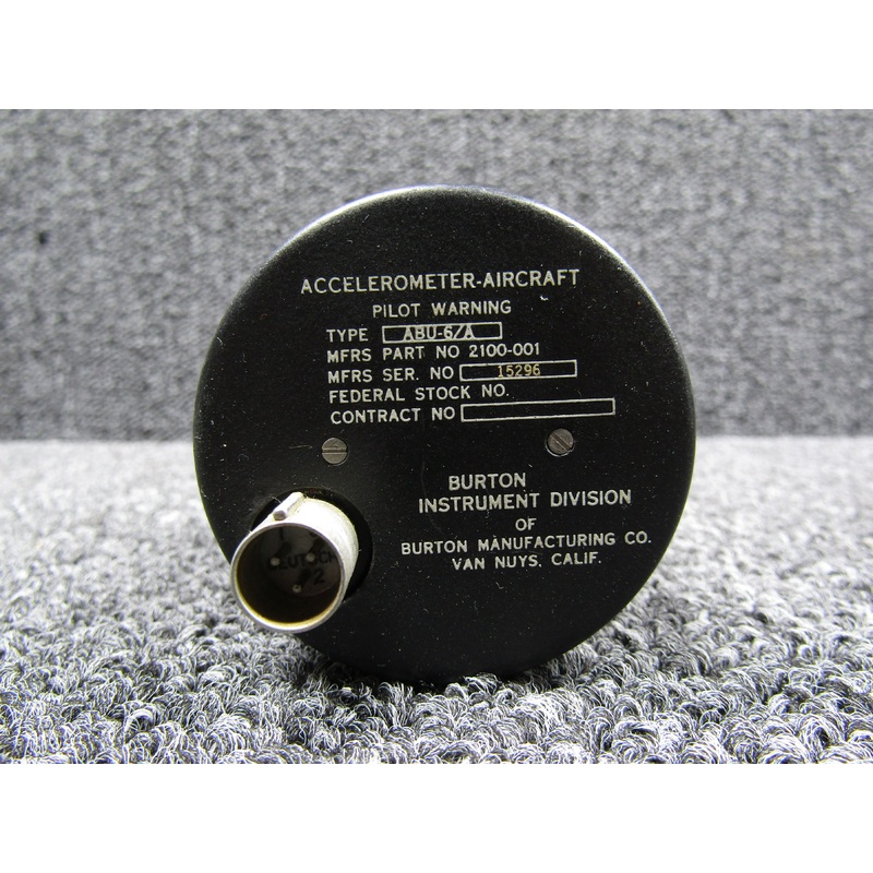 2100-001 Burton ABU-6/A Pilot Warning Accelerometer