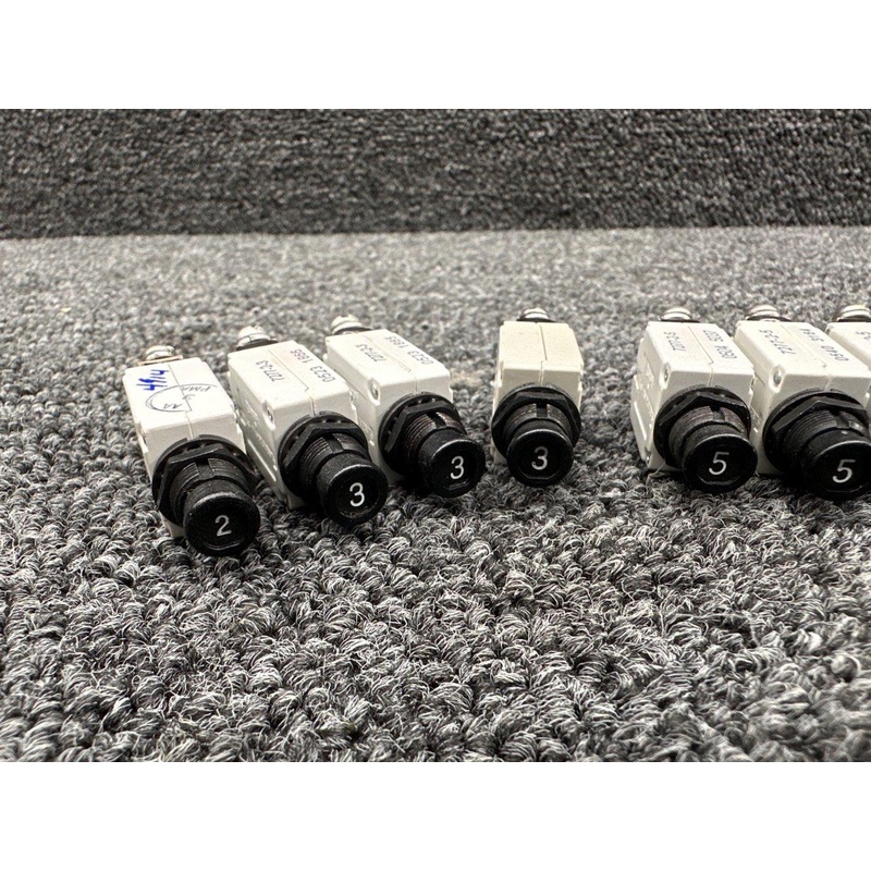 7277-2-2, 7277-2-3, 7277-2-5 Klixon Circuit Breaker (Set of 14)