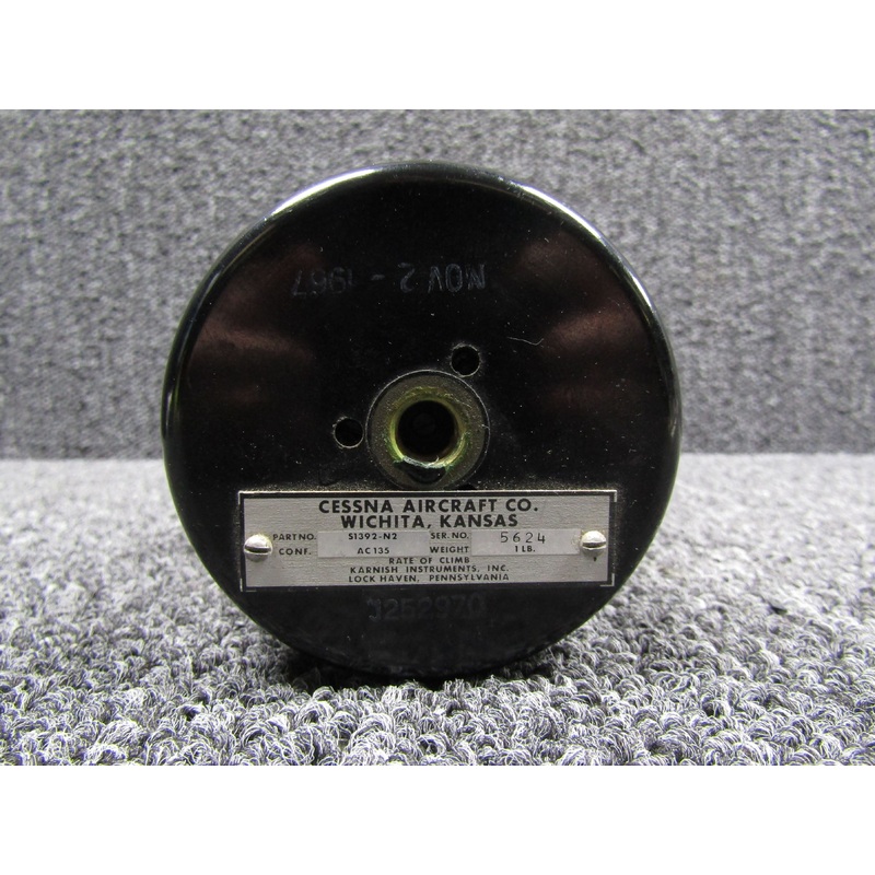 S1392-N2 Karnish Rate of Climb Indicator (Discolored Face)