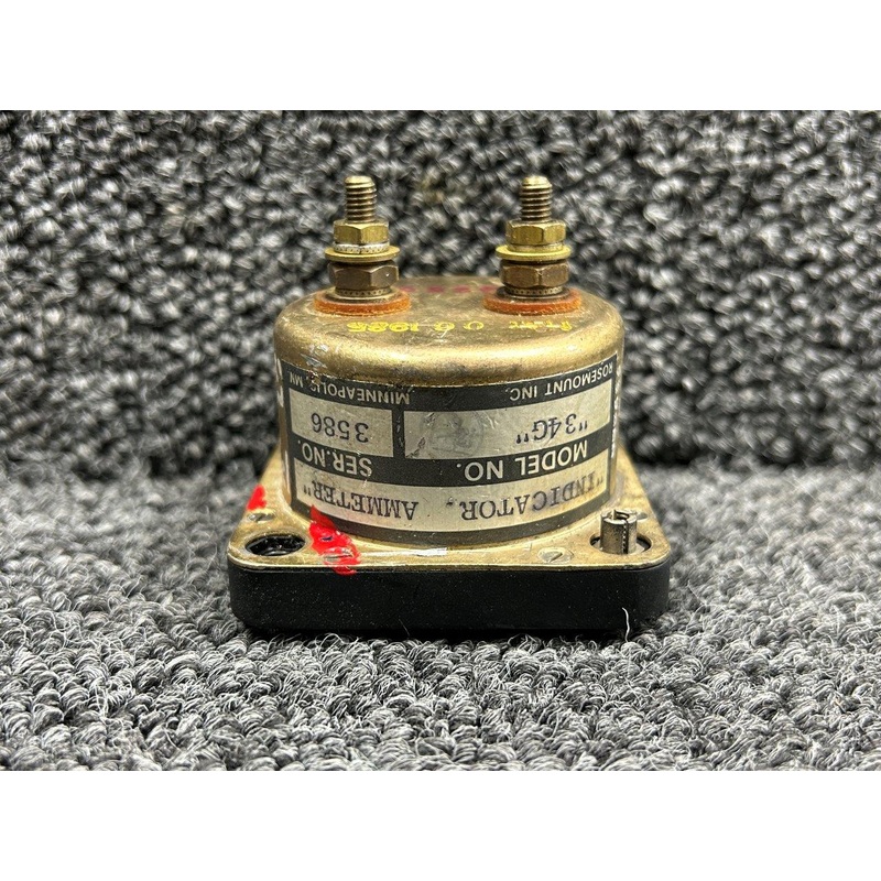 510507 (Alt: 550-565) Rosemount 34G Ammeter Indicator (Hazy Glass)