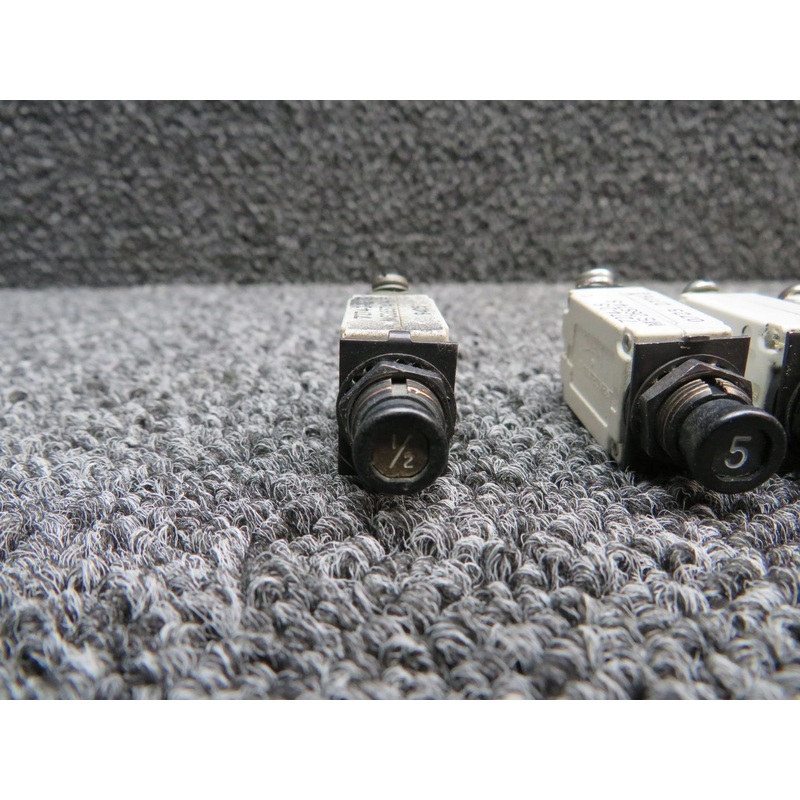 Klixon Circuit Breaker Set (.5, 5, and 20 Amps)