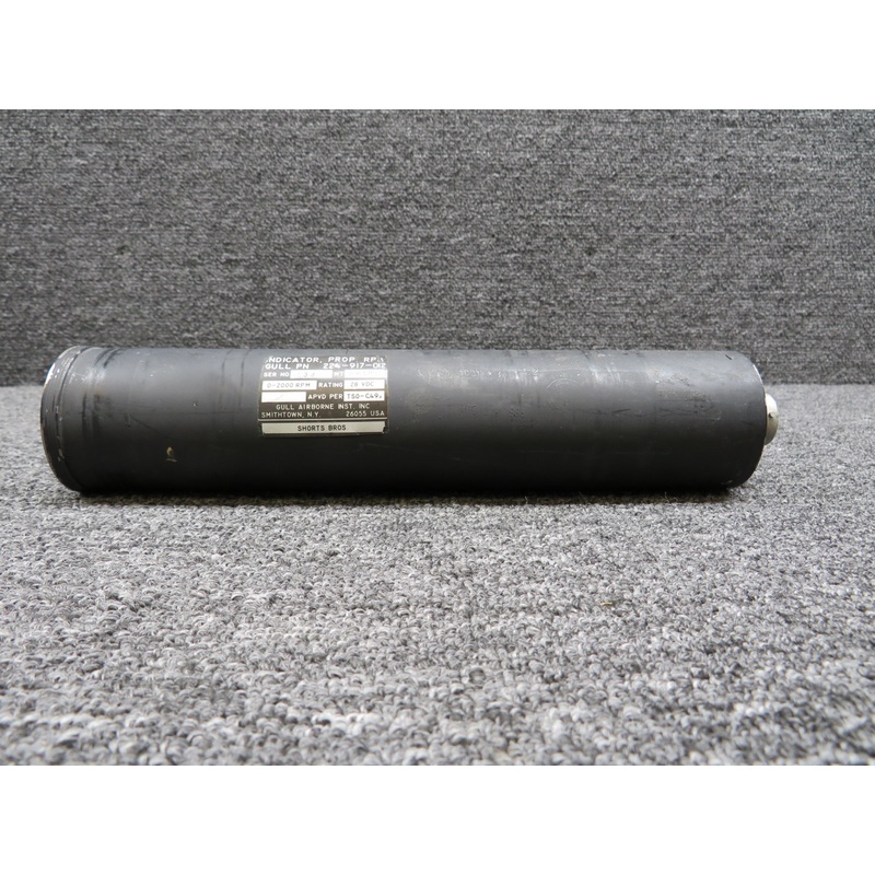 224-917-012 Gull Airborne Propeller Tachometer Indicator (Brown-Faded) (28V)