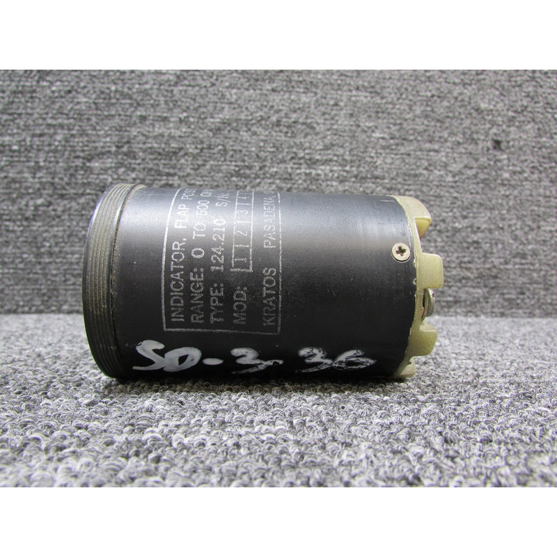 124-210 Kratos Dual Flap Position Indicator (0-500 OHMS) (Faded Face Numbers)