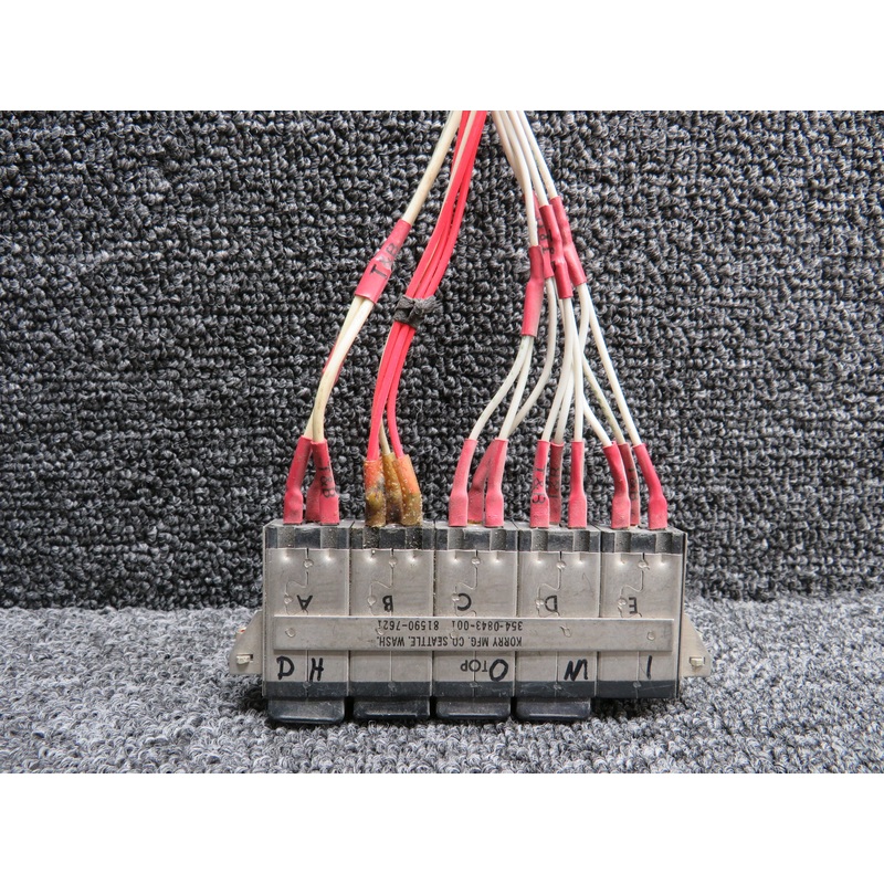 354-0843-001 (Alt: 81590-7621) Kerry 1×5 Annunciator Panel