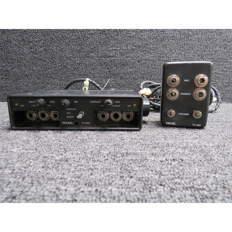 64200-000 Telex TC-200 Co-Pilot Intercom Unit with Telex Mic Jack