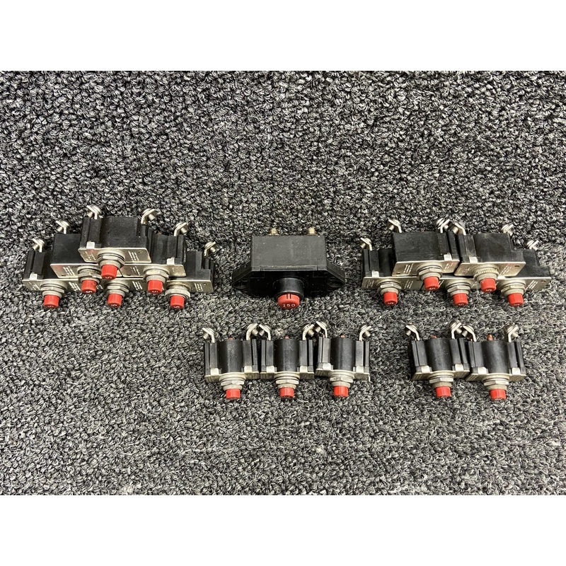 PSM Series Klixon Push to Reset Circuit Breaker Set (Amps: 5, 20, 30, 150)
