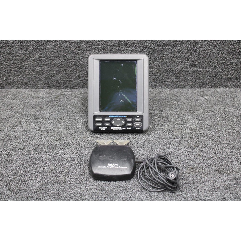 2000C, RAA-4 Lowrance Airmap GPS Display with Amplifying Antenna (Core)
