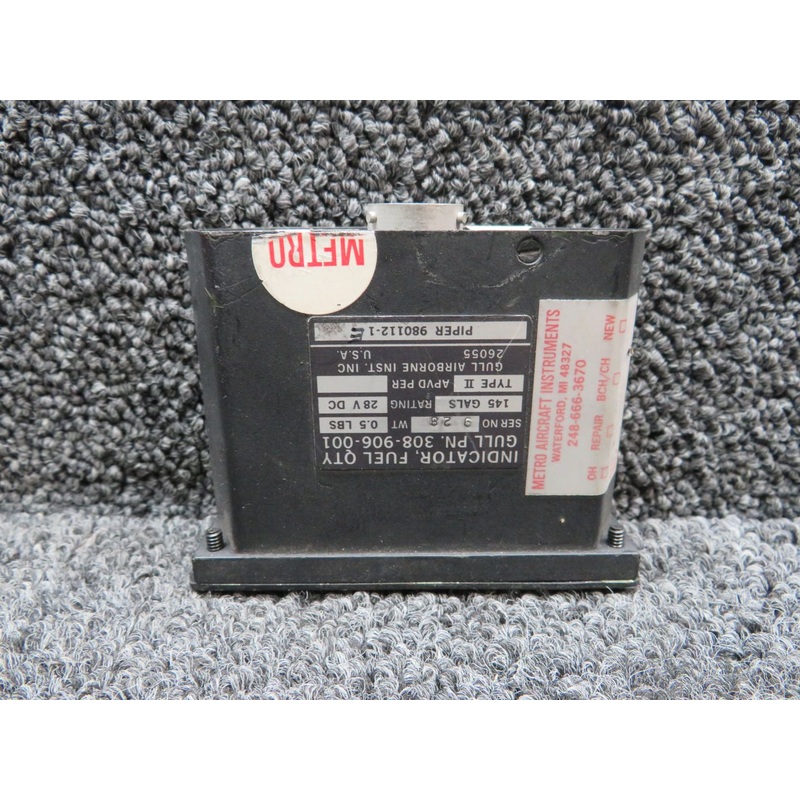 308-906-001 Gull Airborne Fuel Quantity Indicator (Volts: 28)