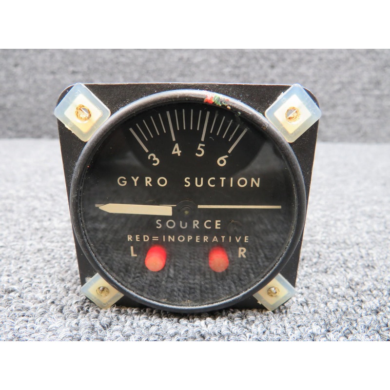 1G5-4 Parker General Aviation Aircraft Gyro Suction Indicator
